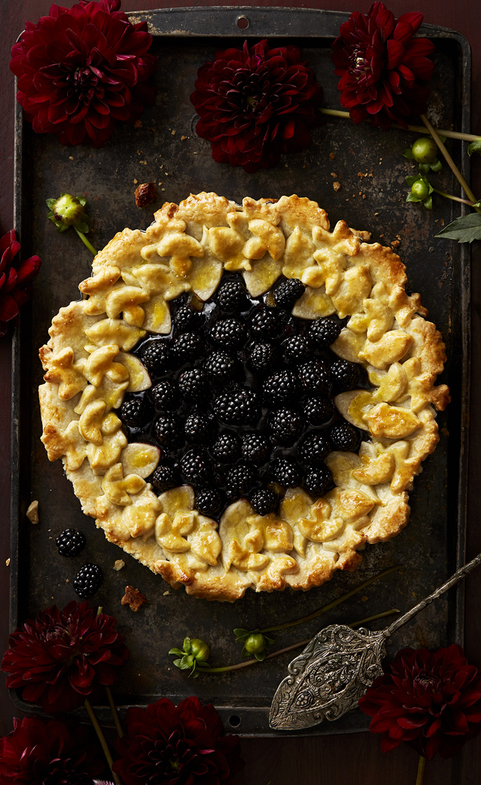 Blackberry, Leaf crust Pie
