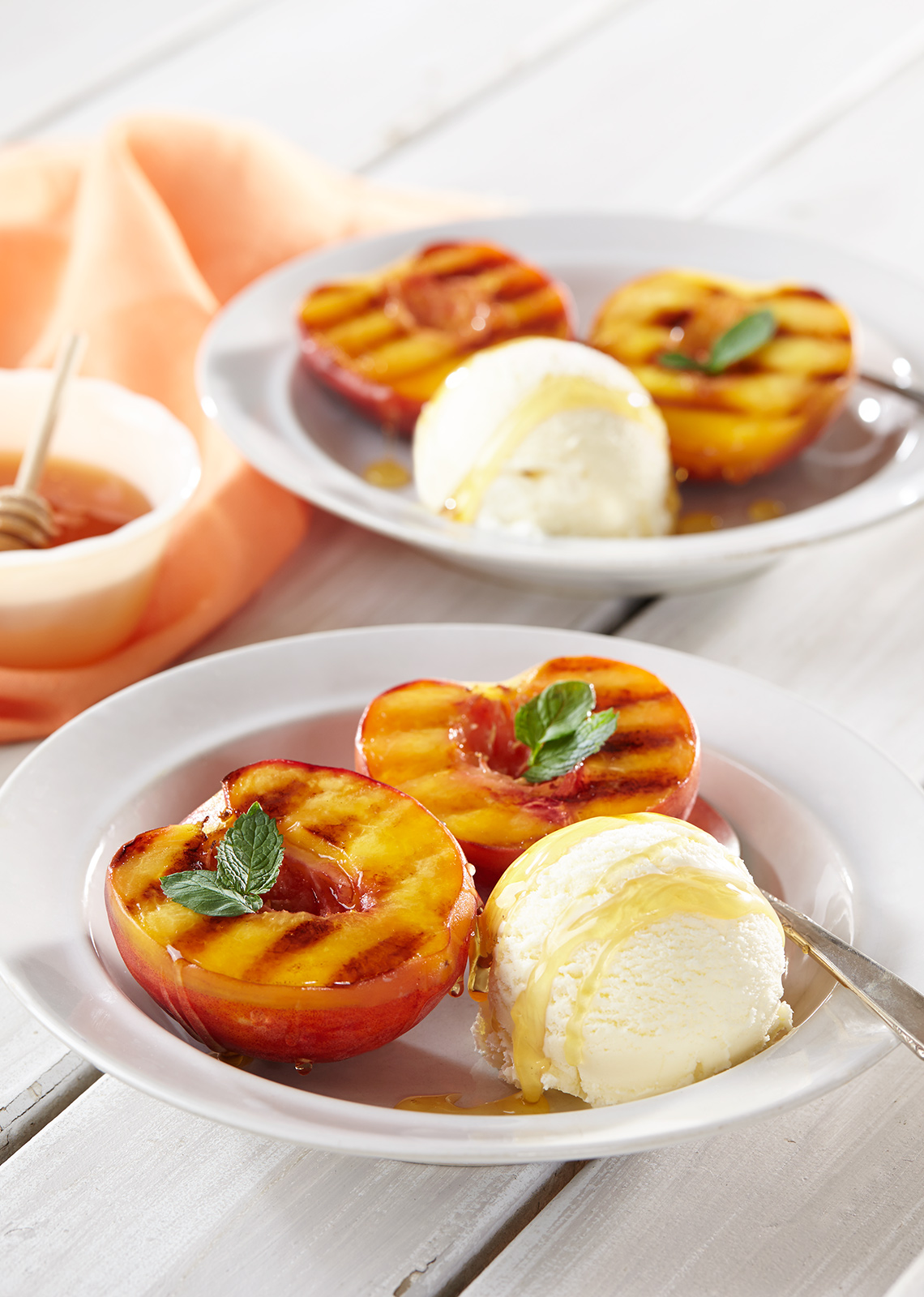 Peaches and Ice Cream
