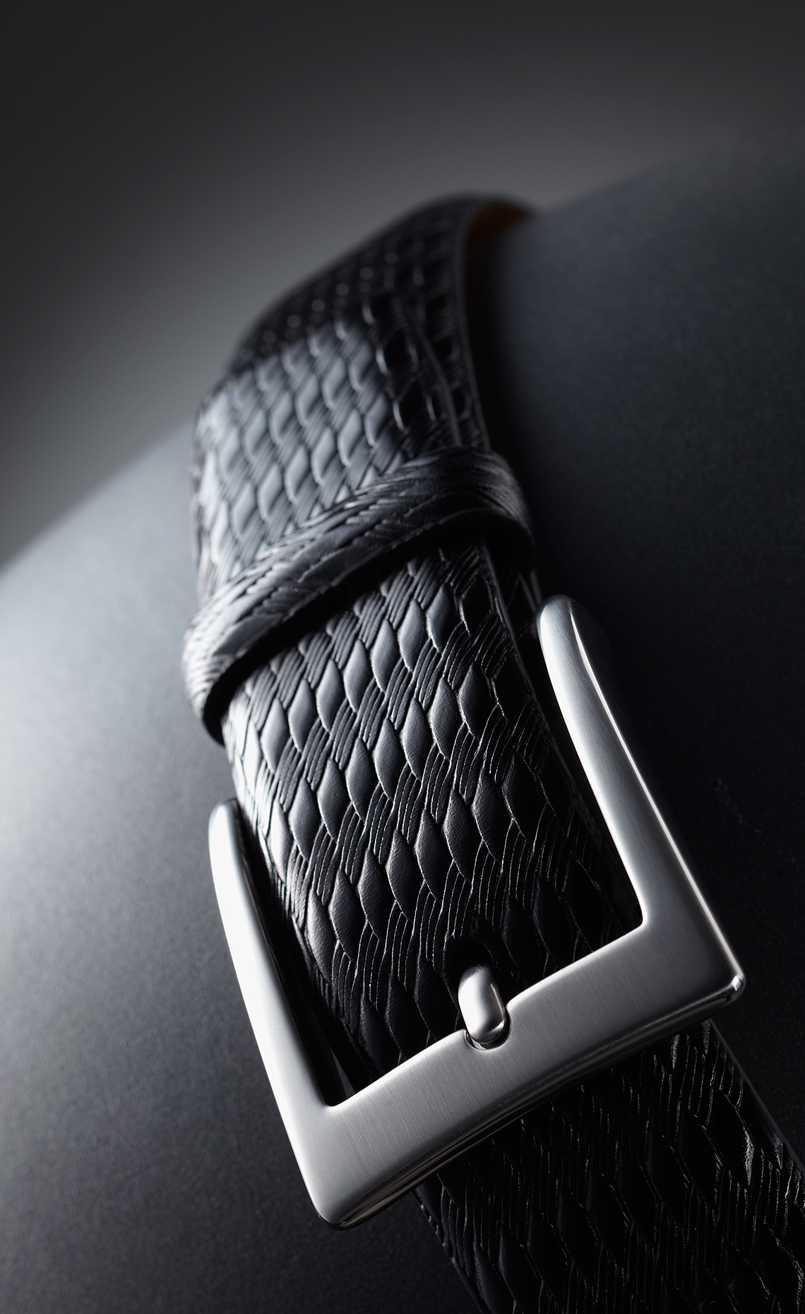 black leather  belt